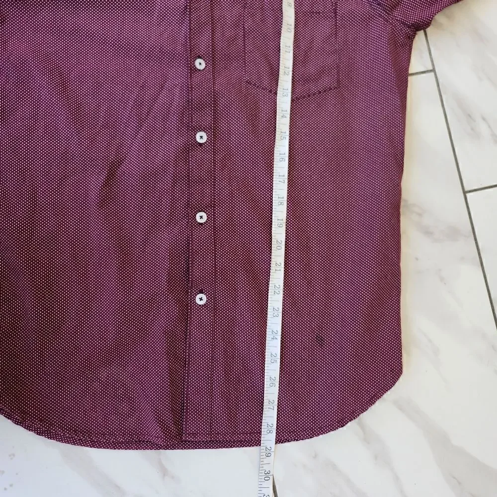 denim and Flower mens button up red button down shirt